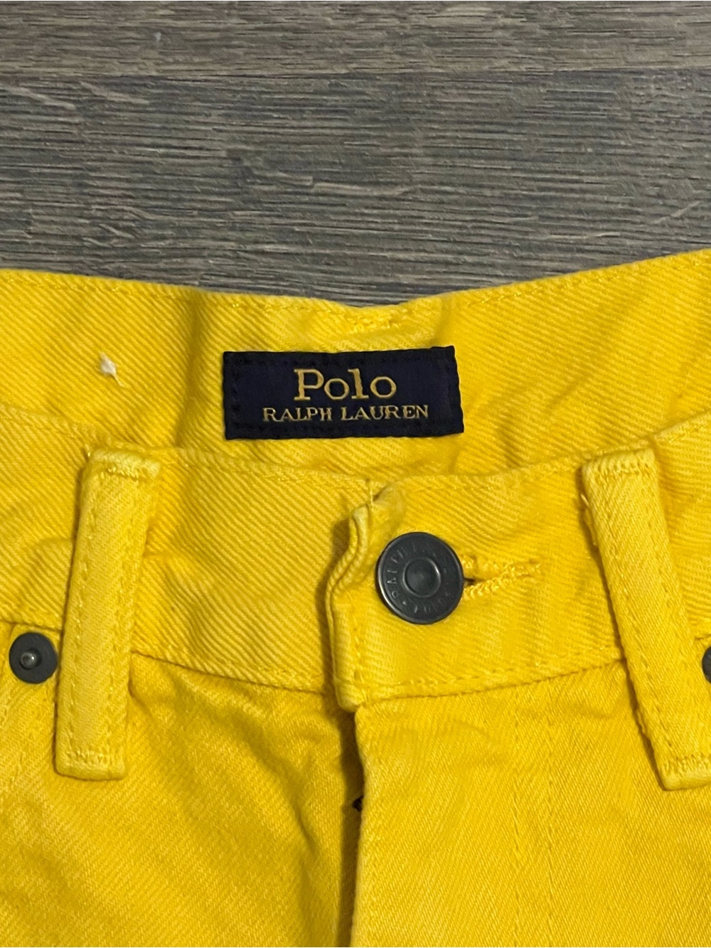 Polo Ralph Lauren Womens Size 26 The Crosby Relaxed Denim Cut Off Yellow Shorts - Picture 8 of 12